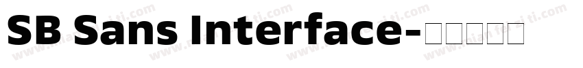 SB Sans Interface字体转换